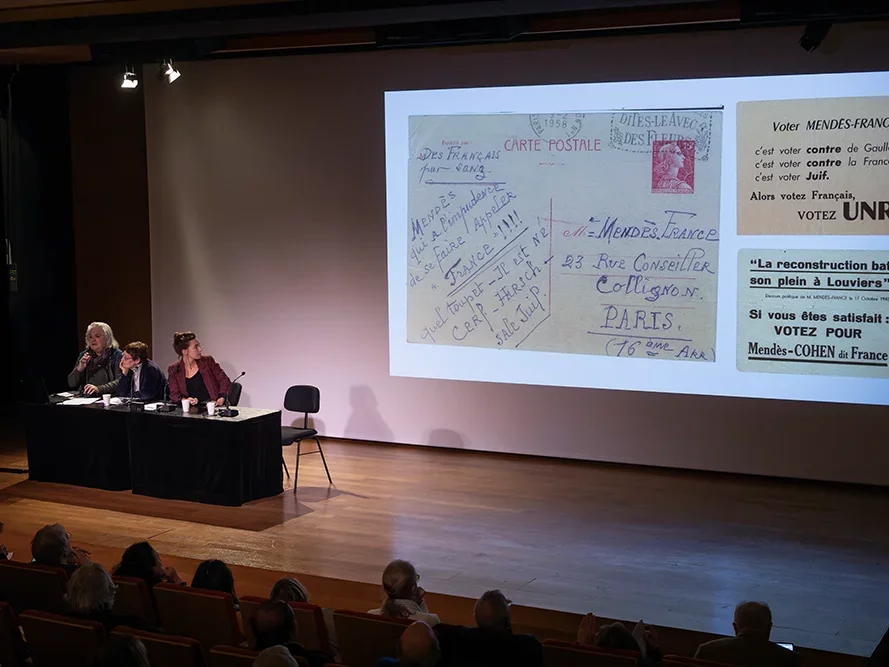 <strong>Témoignages : intervention de M<sup class="typo_exposants">me</sup> Joan Mendès France</strong> <small>© IPMF</small>