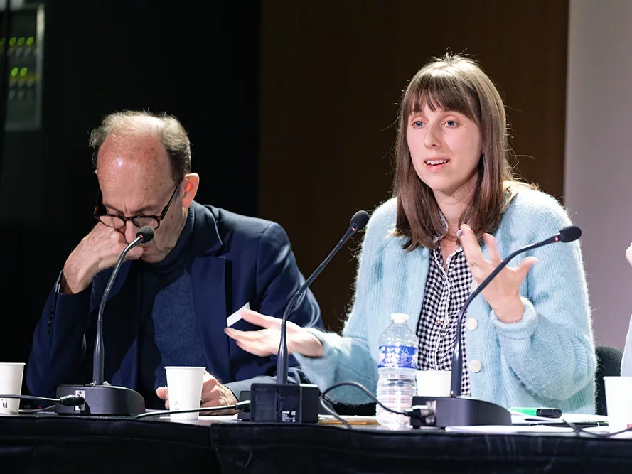 <strong>Combats de PMF : intervention de M<sup class="typo_exposants">me</sup> Zoé Grumberg</strong> &bull; photo : Rémy SALAÜN <small>© IPMF</small>